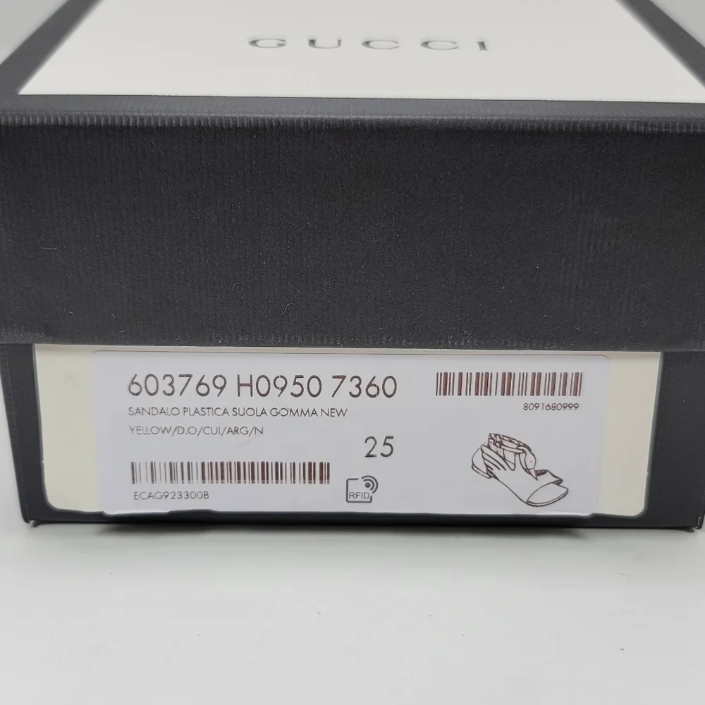 Gucci Kids Gold Swan & Silver Sandals for Girls  - Stunning - Picture 10 of 11